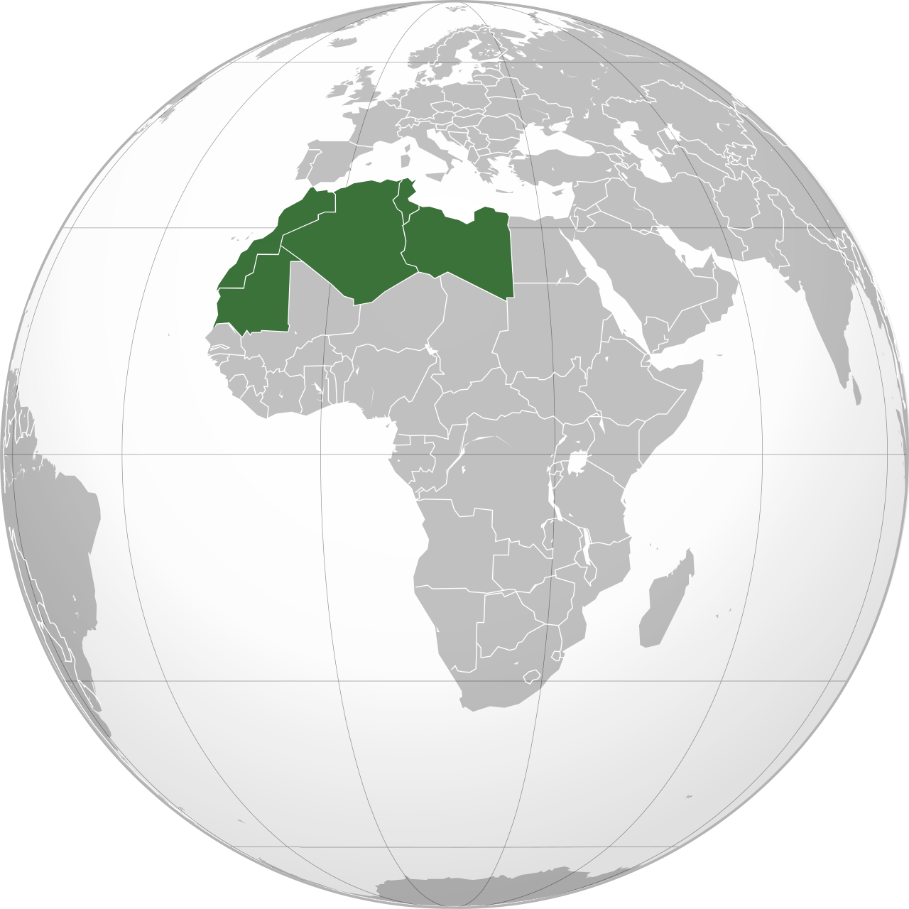 Maghreb (orthographic Projection)